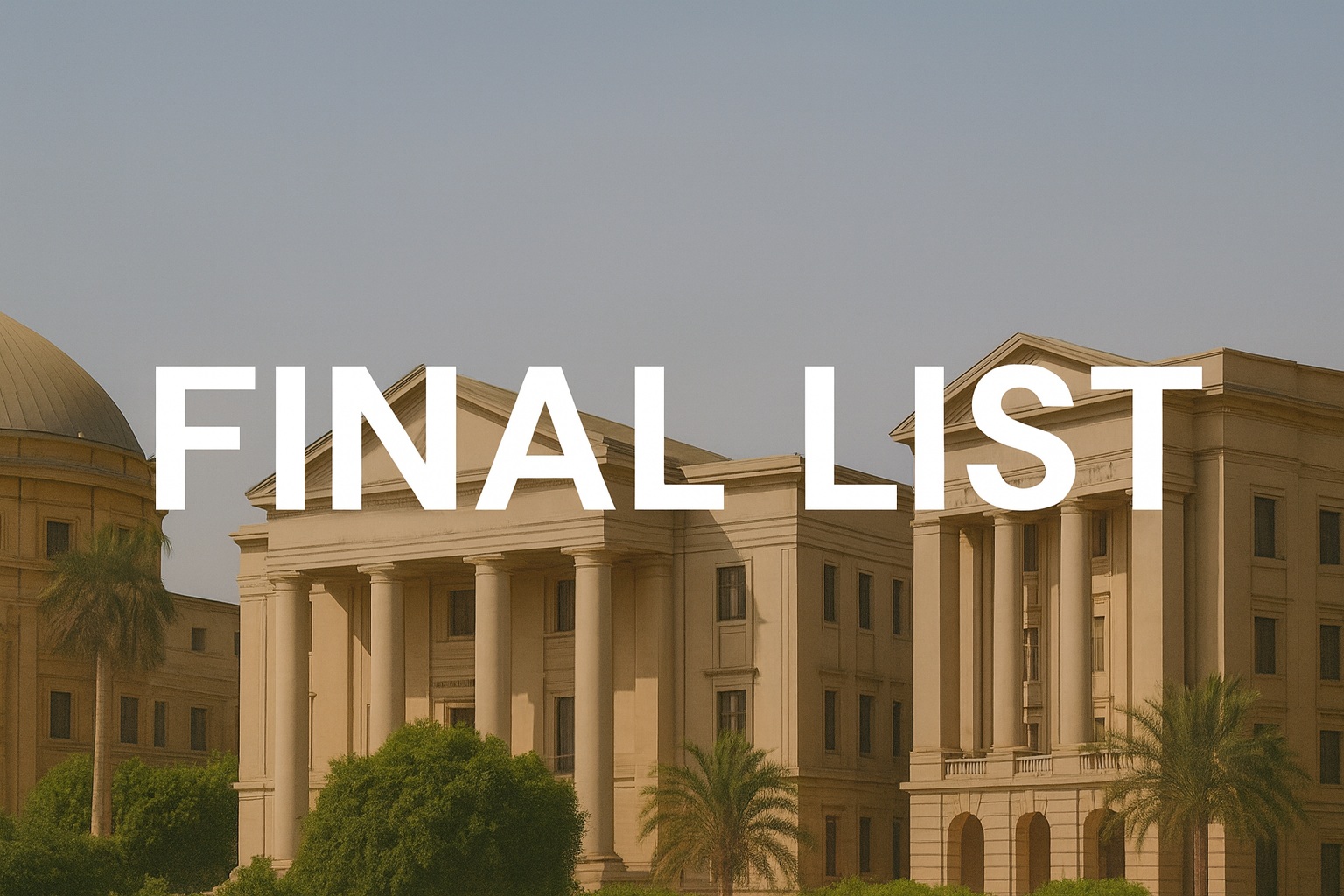 إعلان القائمة النهائية للمرشحين لمنصب رؤساء خمس جامعات أهلية
